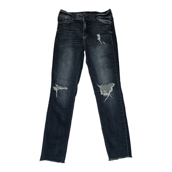 KanCan Denim - Kancan Jeans Size 7 Juniors Estilo Skinny Blue Denim Stretch Preppy Hipster